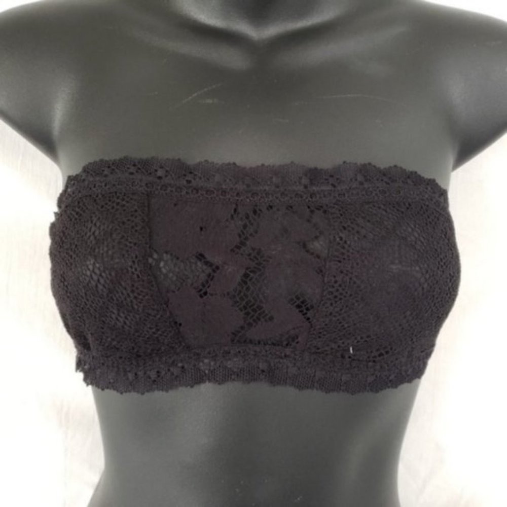 LAST CHANCE!  Victoria's Secret Bralette Bandeau Black Small New - Picture 2 of 7